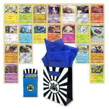 Load image into Gallery viewer, 20 Authentic Rare Pokémon Cards! Plus Monster Packz Gift Bag &amp; Card Box
